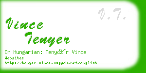 vince tenyer business card